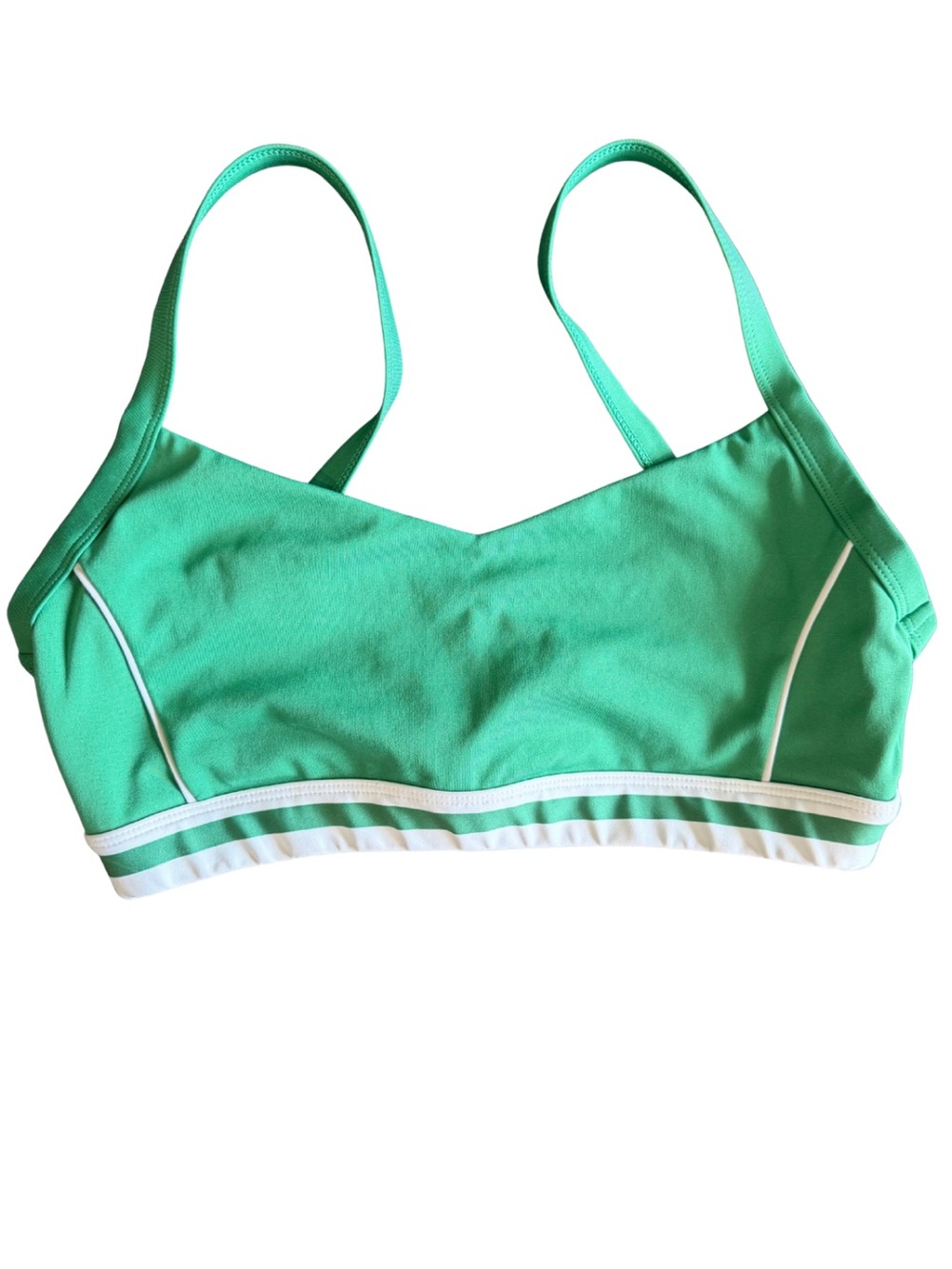 Wilo The Label Colorblock Striped Sports Bra Large Tennis Pickleball Athleisure